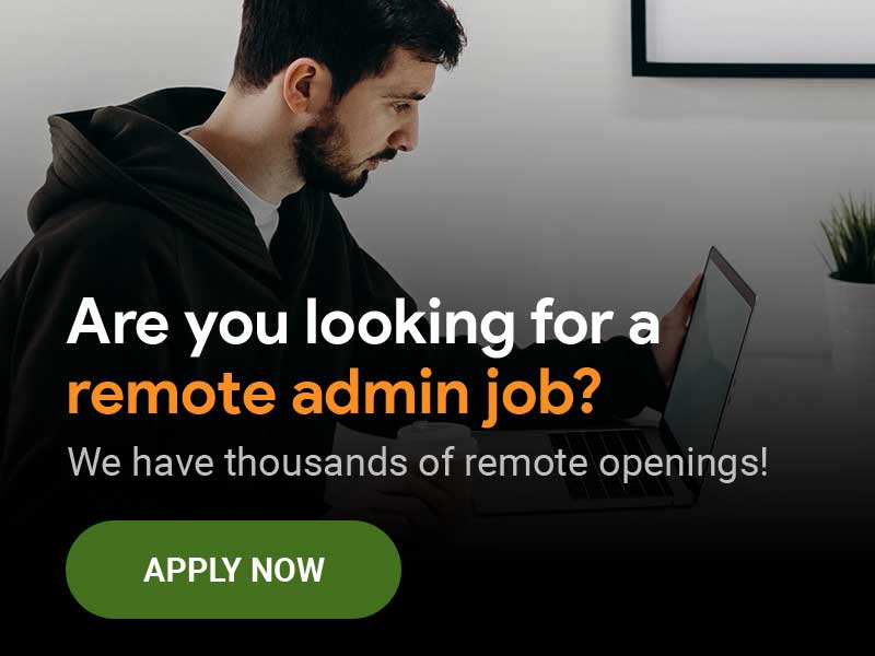 Admin jobs shop from home