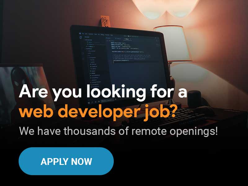 remote web developer jobs uk