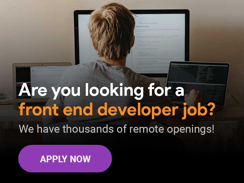 Remote Front End Developer Jobs How