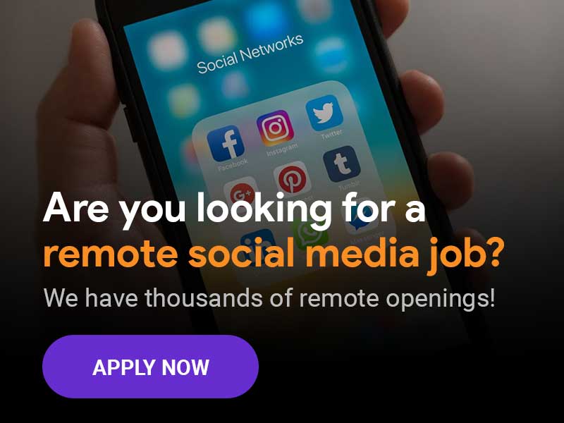 remote social media jobs near me