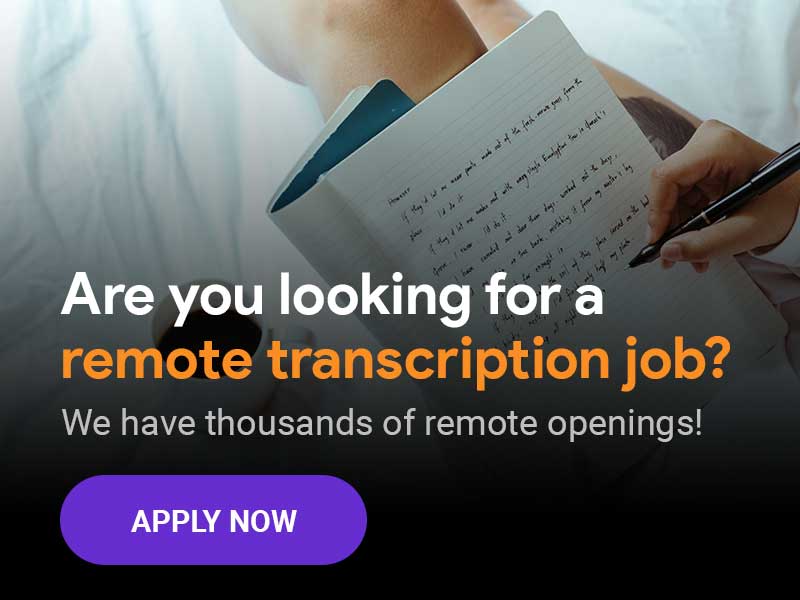 legal transcription jobs from home