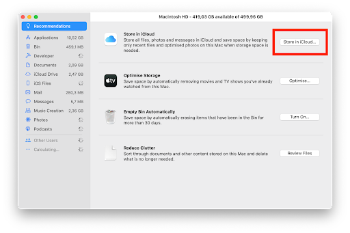 iCloud Storage - Mac running slow - unremot.com